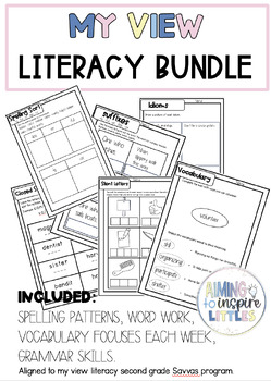 Preview of {GROWING} My View Savvas Literacy 2nd Grade Bundle of Resources