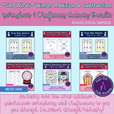 *GROWING* Winter Math Addition and Subtraction Worksheet a