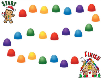 Preview of *GUMDROP HOP* Holiday game boards! EDITABLE for reading, math, or fun!