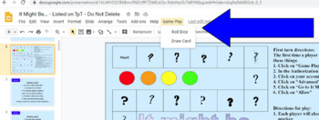 Preview of "Game Play" Script for Google Slides