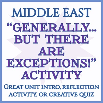 Preview of Generally...But There are Exceptions! -- MIDDLE EAST AND NORTH AFRICA