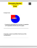 (Geometry) A Worksheet is Designed on the Topic of Area