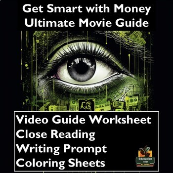 Preview of Get Smart with Money Movie Guide Activities: Worksheets, Reading, & more!