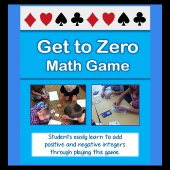Preview of "Get to Zero" Math Game