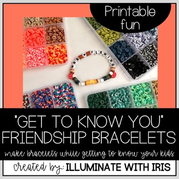 Preview of "Get to know you" Friendship bracelet activity