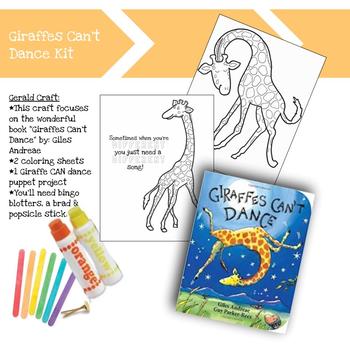 Preview of "Giraffes Can't Dance" Book Focused Projects