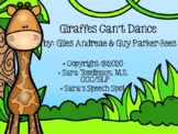 "Giraffes Can't Dance!" Comprehension Question questions- 