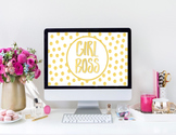 "Girl Boss" Desktop Wallpaper
