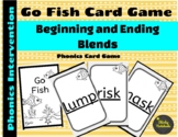 "Go Fish" Card Game With Blends Phonics Game