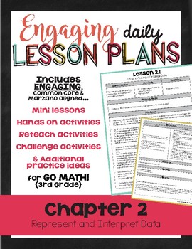 Preview of {Go Math - Third Grade} Engaging Lesson Plans - Chapter 2