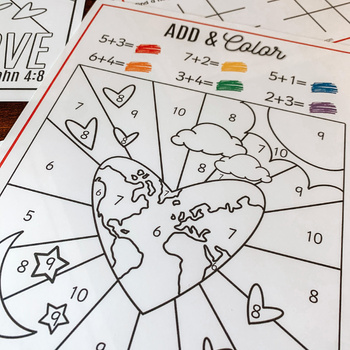 Preview of "God Is Love" Bible Activity Pack