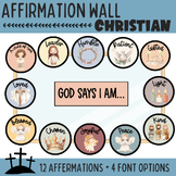 "God Says I Am" Affirmation Station Cards - Boho Theme - C