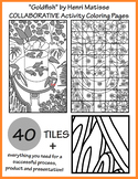 "Goldfish" by Matisse COLLABORATIVE Activity Coloring Pages