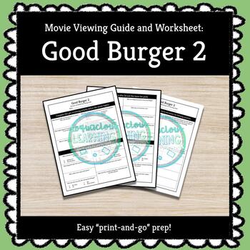 Preview of ★ Good Burger 2 ★ Business and Entrepreneurship Movie Viewing Guide