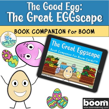 Preview of "Good Egg: Great Eggscape" Book Companion Boom Cards