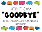 “Goodbye” in 100 Languages