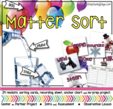 Teaching Matter. Sorting, Anchor Chart, and No Prep Project