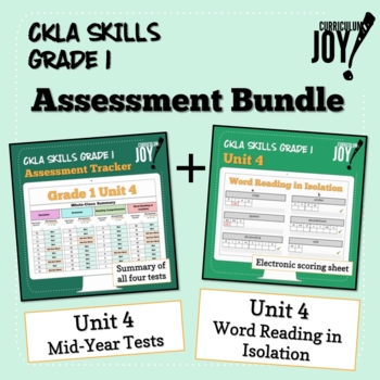 Preview of [Grade 1] CKLA Skills *UNIT 4 ASSESSMENT BUNDLE*!