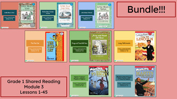 Preview of "Grade 1 Shared Reading Module 3 BUNDLE" Google Slides- Bookworms Supplement