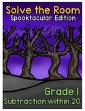 {Grade 1} Spooktacular Subtraction Solve the Room Activity Packet