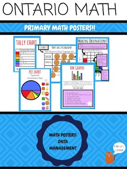 Preview of {Grade 3} Data Management Ontario Math Concept POSTERS
