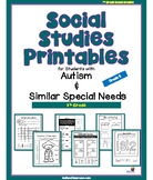 (Grade 5) Social Studies Printables for Students with Auti