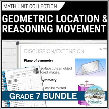 Preview of Location & Movement AND Geometric Shapes | 2 Unit Bundle | Grade 7 Ontario Math