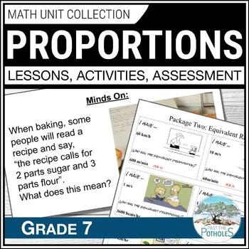 Preview of Proportional Relationships Unit: Writing Ratios Comparing Unit Rates Percentage
