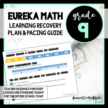 Preview of [Grade 9] Eureka Math Learning Recovery Plan & Pacing Guide