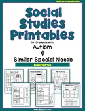 (Grade K) Social Studies Printables for Students with Auti