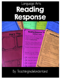 {Grades 3 - 8} Reading Response Organizers & Menus Packet