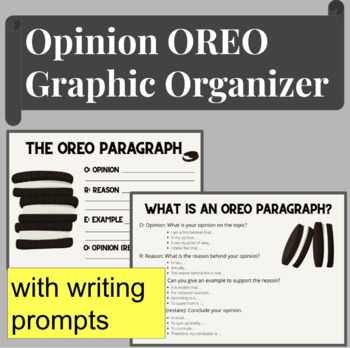 Preview of  Graphic Organiser | OREO | Writing an Opinion