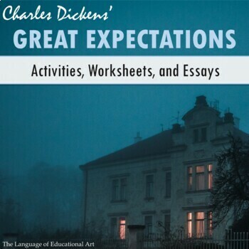 Preview of 'Great Expectations' Activities, Notes, Worksheets, & Essays W/ EDITABLE Rubrics