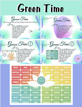Preview of "Green Time" for SEL & Emotion Regulation (editable in Canva)