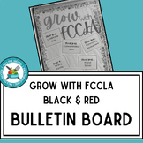 "Grow with FCCLA" Bulletin Board - Red/Black Theme