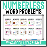 2nd Grade Numberless Word Problems | Distance Learning Dig