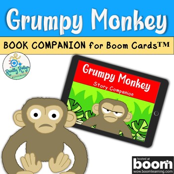 Preview of "Grumpy Monkey" Book Companion Boom Cards
