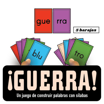 Preview of ¡Guerra! Construyendo palabras con silabas