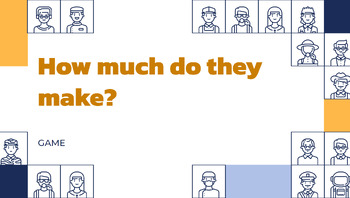 Preview of "Guess the Salary" Career Exploration Game