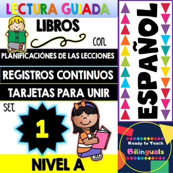 Preview of Guided Reading Books in Spanish - Level A - Lesson plans, rubrics and more