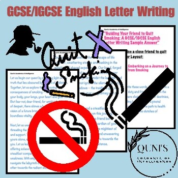 Preview of “Guiding Your Friend to Quit Smoking: A GCSE/IGCSE English Letter Writing Sample