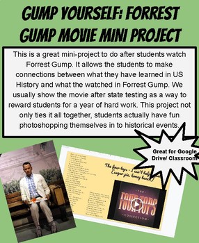 Preview of "Gump Yourself" Forrest Gump Movie Mini Project