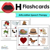 "H" Sound Articulation Cards for Speech Therapy with VISUALS