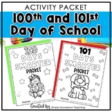 100th Day of School Activity Packet | 101 Days of School Activity