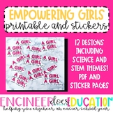 Women's History Month: Empowering Girl PDF and Stickers