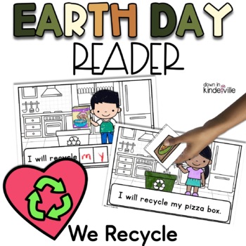 Preview of Earth Day Emergent Reader Book- We Recycle -3 Variations