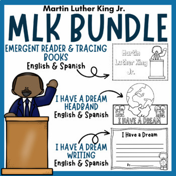 Preview of ⭐️HALF OFF⭐️BUNDLE Martin Luther King Jr. Emergent Reader-Writing-Crown-BINGO