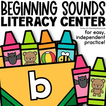 Preview of Beginning Sounds Literacy Center Kindergarten Phonics Literacy Center