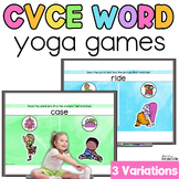 CVCe Yoga Games | Phonics Activities | Morning Meeting | Magic E