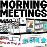 Digital Morning Meeting Slides Activities BUNDLE Year Long